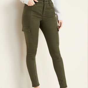High-Waisted Rockstar Super Skinny Cargo Pants